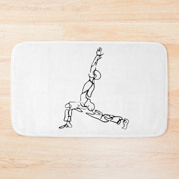 Item preview, Contour Line Yoga-Crescent lunge Pose 1 designed and sold by FranksArtWorld.