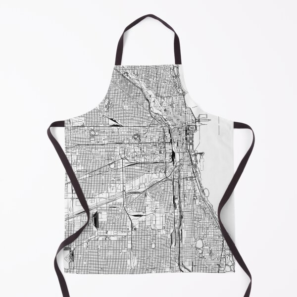 Item preview, Chicago White Map designed and sold by multiplicitymap.