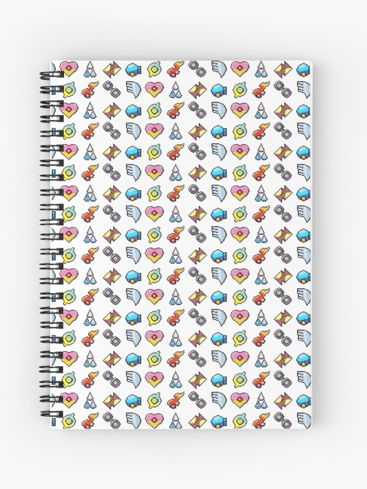 Pokemon Hoenn Badges: Pixel Art Badges Hardcover Journal for Sale by  bearbot