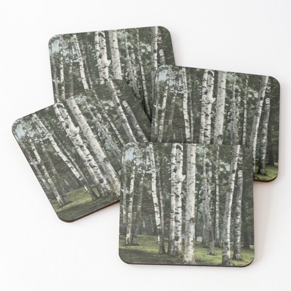 Item preview, Birch Trees Woodland Painting designed and sold by Joanne Pane.