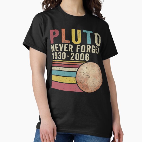 Item preview, Pluto Never Forger Funny Astronomy Dwarf Planet Joke designed and sold by honeyandcotton.