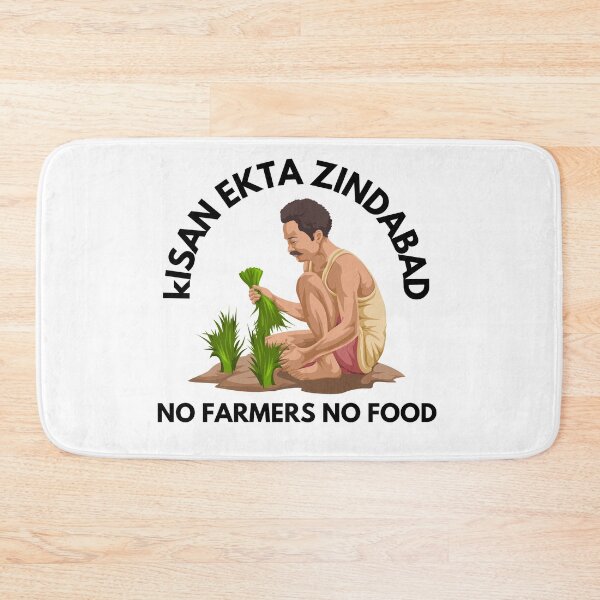 Item preview, Kisan Ekta Zindabad - No Farmers No Food designed and sold by red1one.