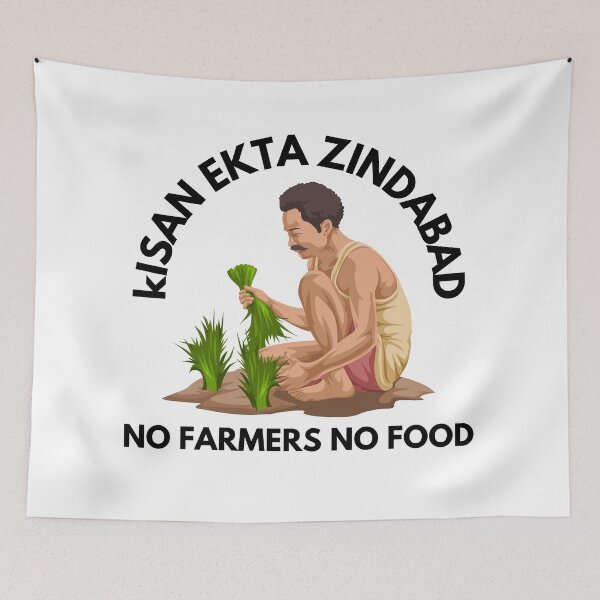 Item preview, Kisan Ekta Zindabad - No Farmers No Food designed and sold by red1one.