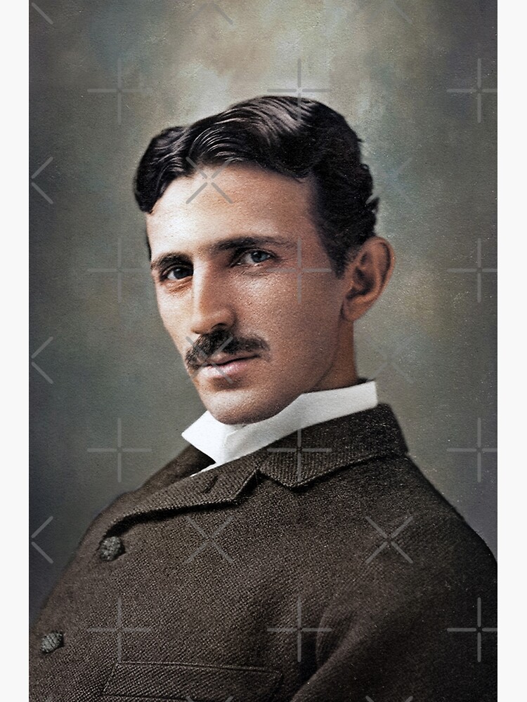 Nikola Tesla colorized photo