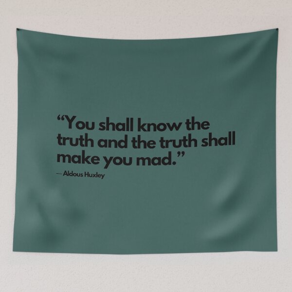 Item preview, Aldous Huxley quote designed and sold by NomadMessenger.