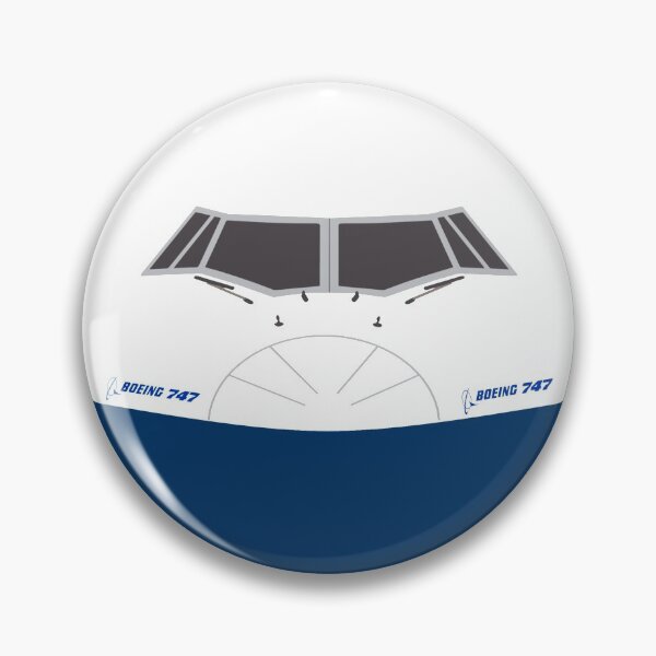 Item preview, Boeing 747 nose front view designed and sold by Aviation Tees.
