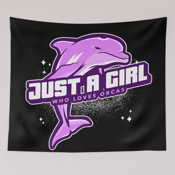 Item preview, Just A Girl Who Loves Orcas designed and sold by dreamofdenim.
