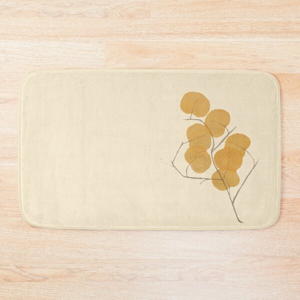 Item preview, Yellow leaves on beige background. Watercolor painting. designed and sold by PandaAvenue.
