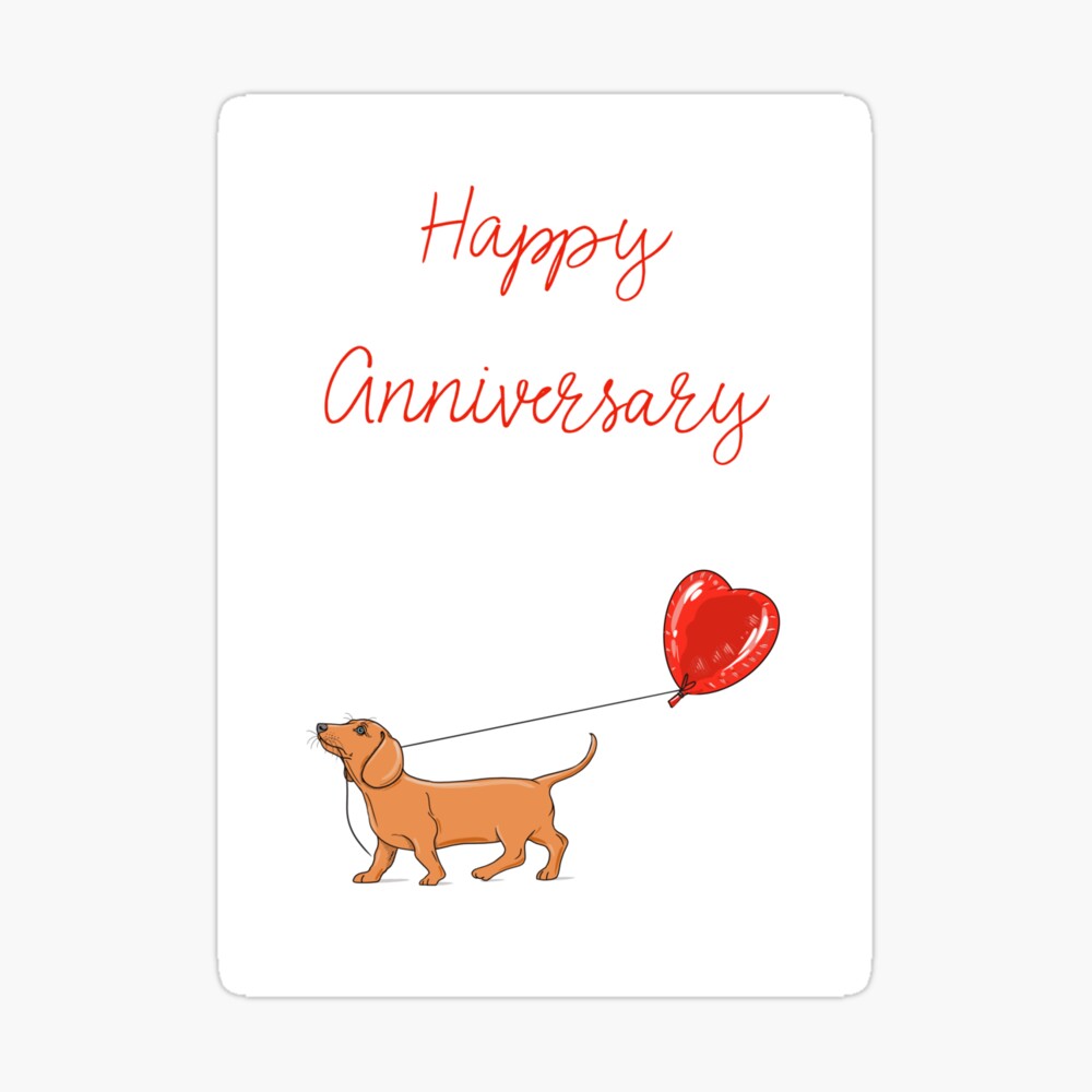 Happy anniversary hot sale dachshund