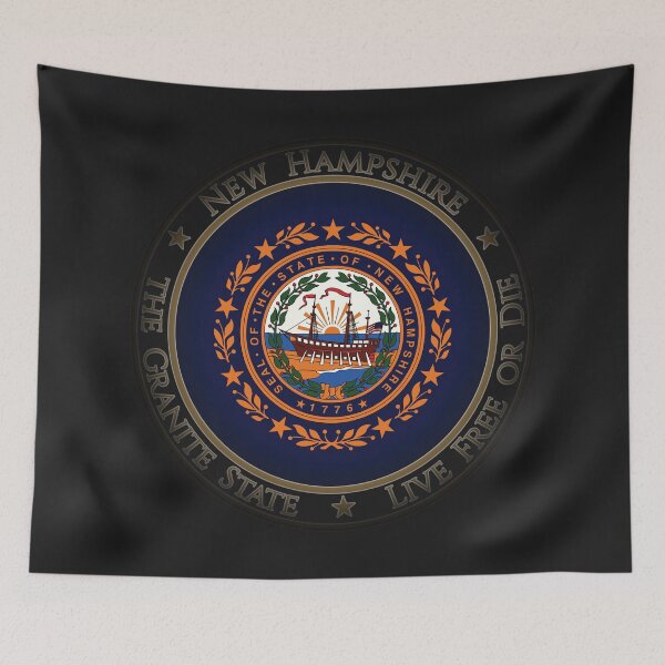 Item preview, Shade New Hampshire USA United States of America American State Flag designed and sold by DragonXX.