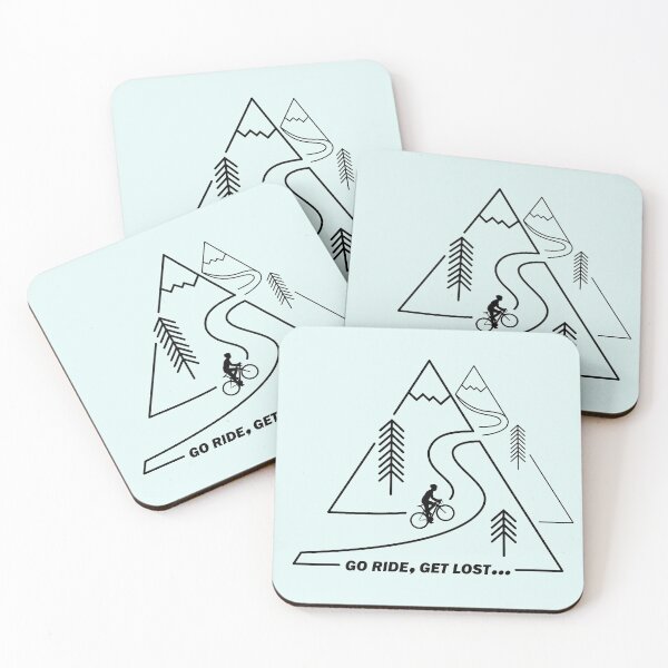 Item preview, Climbing Double Peaks on Winding Road Black Line Art designed and sold by RabeDesigns.