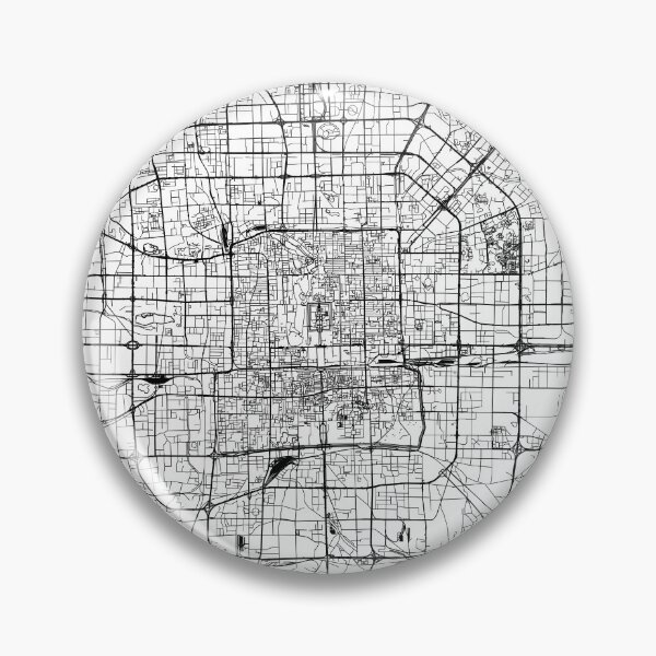 Item preview, Beijing White Map designed and sold by multiplicitymap.