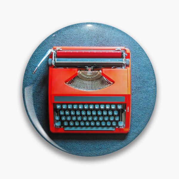 Item preview, Red Portable Typewriter on Blue designed and sold by Richard Nixon.