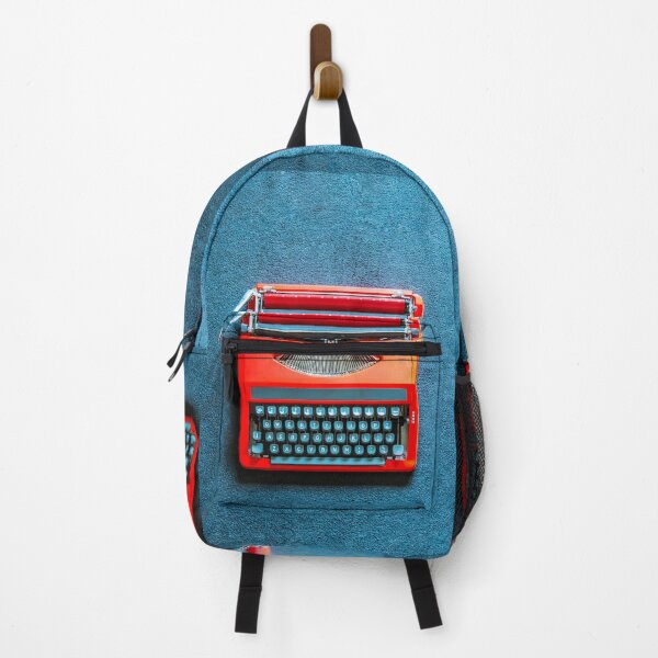 Item preview, Red Portable Typewriter on Blue designed and sold by Richard Nixon.