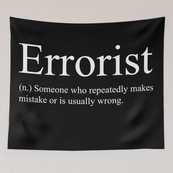 Item preview, Errorist Definition designed and sold by Valuential.