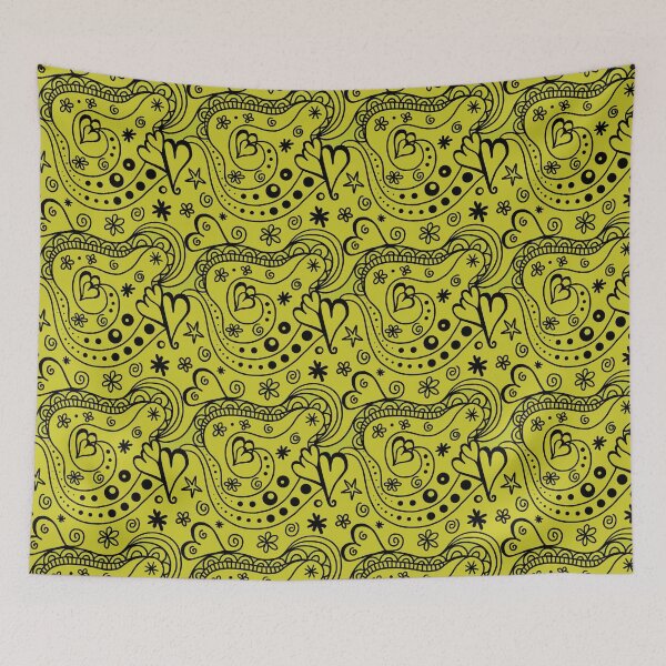 Item preview, Abstract Retro Yellow Hippy designed and sold by Pavnud.