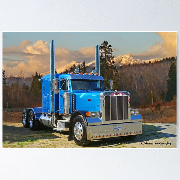 Item preview, Blue peterbilt conventional. designed and sold by rharrisphotos.