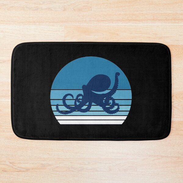 Item preview, Octopus art, vintage sunset, ocean art designed and sold by The Snarky  Psychologist.