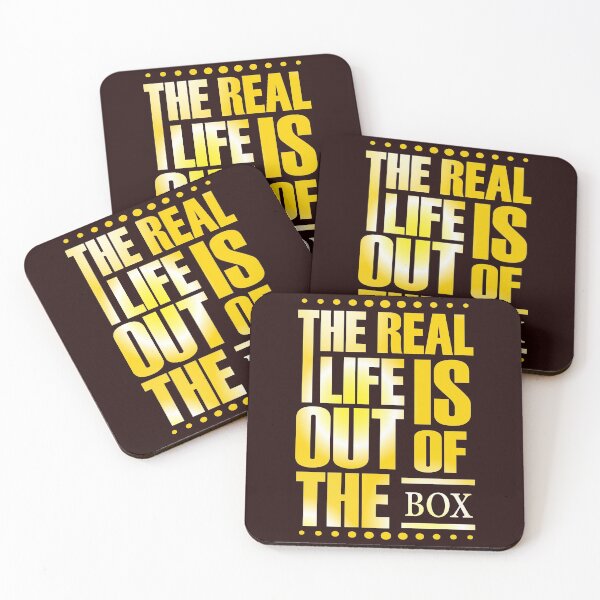Item preview, The Real Life Is Out Of The Box designed and sold by upik.