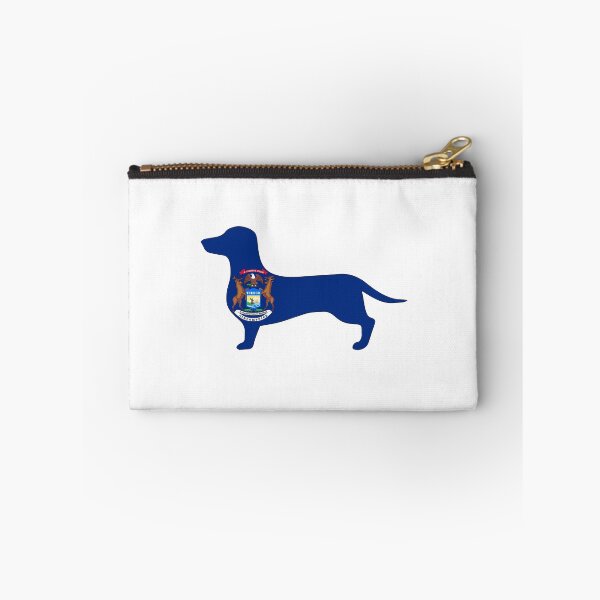 Item preview, Michigan Dachshund Flag designed and sold by Wienerful.