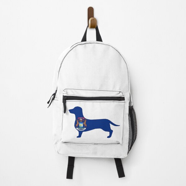 Item preview, Michigan Dachshund Flag designed and sold by Wienerful.