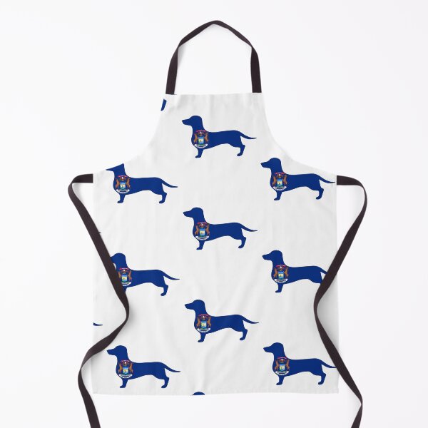 Item preview, Michigan Dachshund Flag designed and sold by Wienerful.