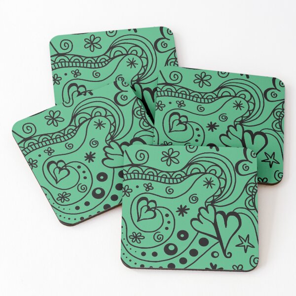 Item preview, Abstract Retro Green Hippy designed and sold by Pavnud.