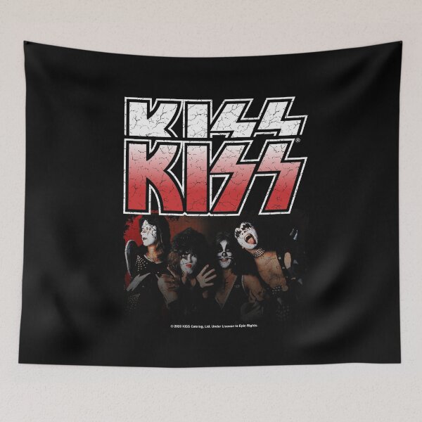 Item preview, KISS ® | Band image 1975 plus logo | Distressed design designed and sold by Petra Becker.