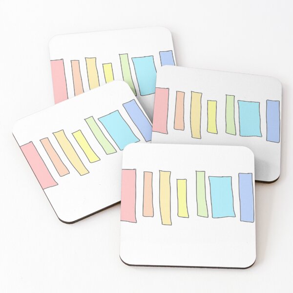 Item preview, Colourful rainbow colours in random rectangle shapes designed and sold by NickiBraun.