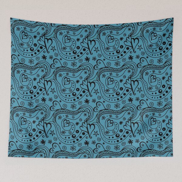 Item preview, Abstract Retro Blue Hippy designed and sold by Pavnud.