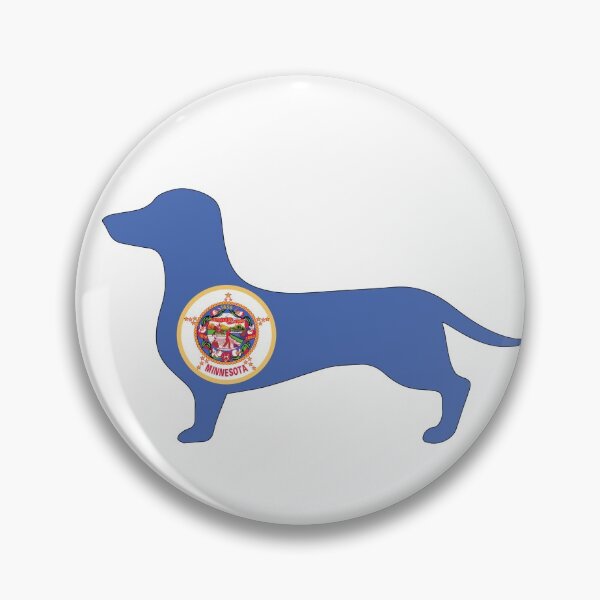 Item preview, Minnesota Dachshund Flag designed and sold by Wienerful.