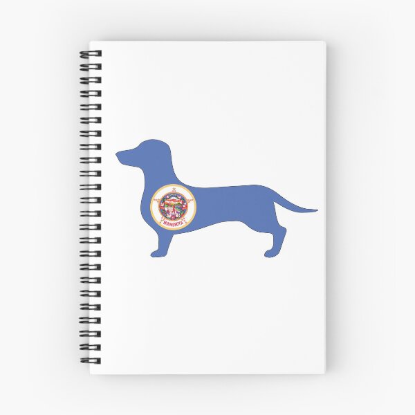 Item preview, Minnesota Dachshund Flag designed and sold by Wienerful.