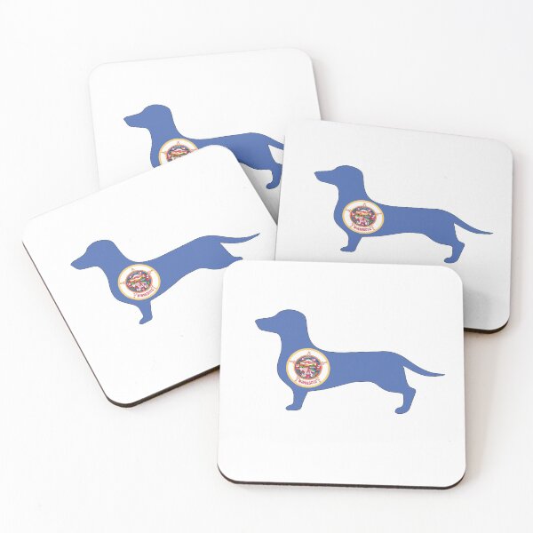Item preview, Minnesota Dachshund Flag designed and sold by Wienerful.