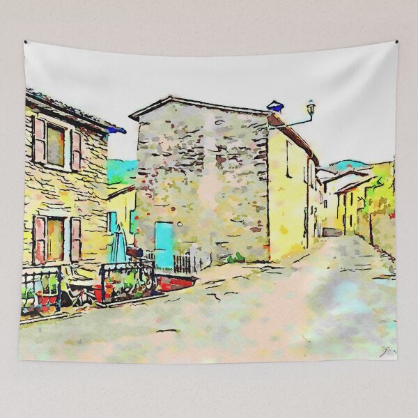 Item preview, Fognano: foreshortening of the street designed and sold by Giuseppe Cocco.