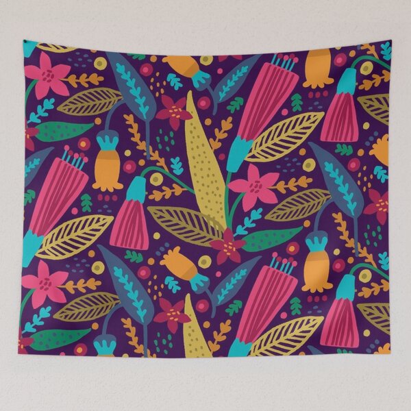 Item preview, Trendy Colorful Exotic Floral designed and sold by pugmom4.