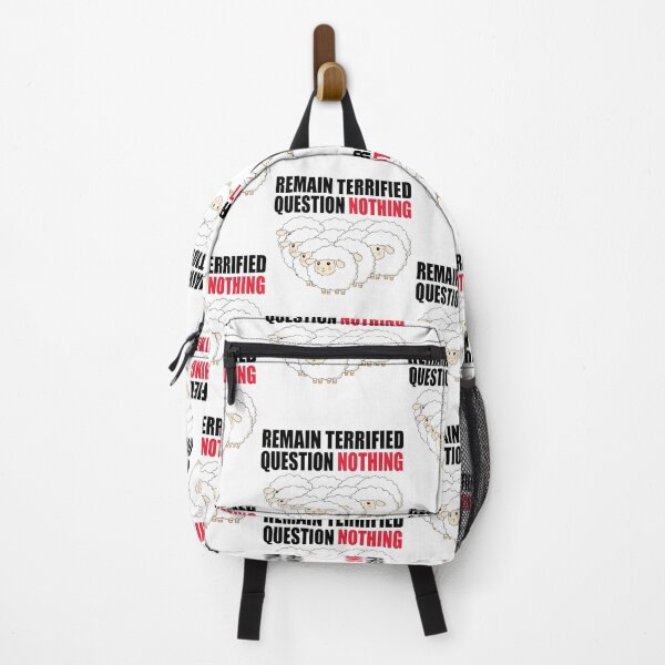 Item preview, Remain Terrified Question Nothing Sheep designed and sold by TravelScientist.