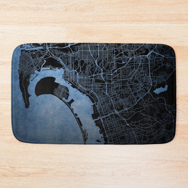 Item preview, San Diego City Map designed and sold by onyxember.
