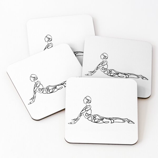 Item preview, Contour Line Yoga-Cobra Pose 2 designed and sold by FranksArtWorld.
