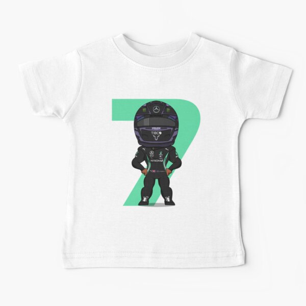 Lewis Hamilton Mercedes Petronas Fórmula 1 2020 Camiseta para bebés