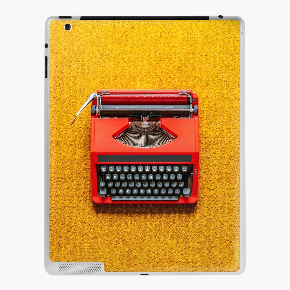 Red Portable Typewriter" iPad Case & Skin Sale Richard Redbubble