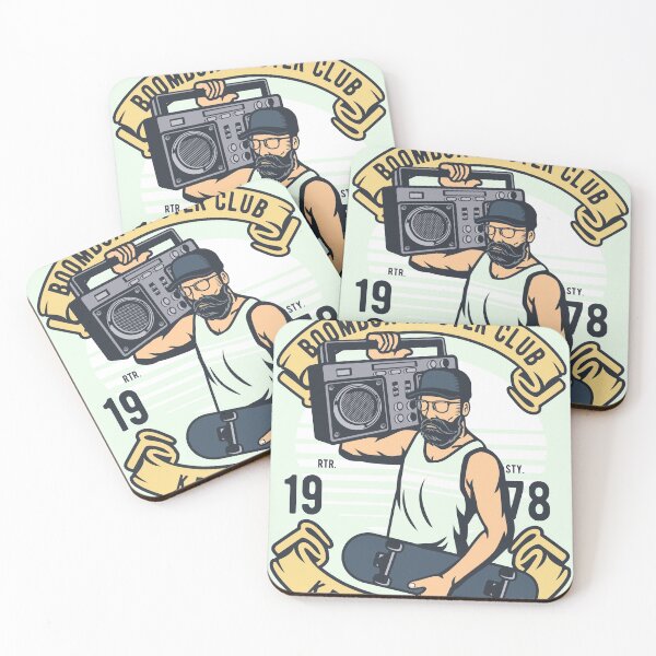 Item preview, Boombox Hipster Club Retro Illustration designed and sold by Arko  Ranger.