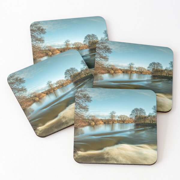 Item preview, Blurred water at the weir at Maisemore, Gloucestershire  designed and sold by MargaretClavell.