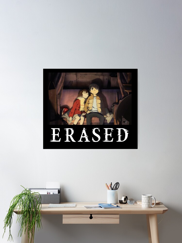 Erased Classic Anime Graphic Design Poster for Sale by Aquarixus