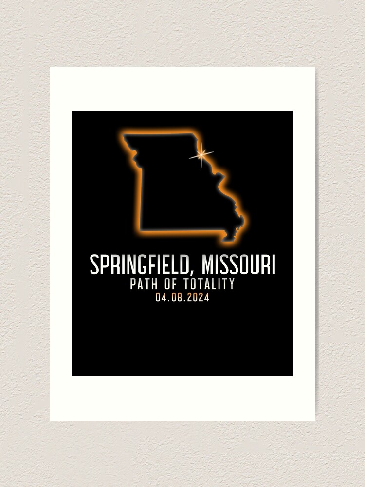 Thumbnail 1 von 3, Kunstdruck, Springfield Missouri Totality 4.8.24 Total Solar Eclipse Gear designt und verkauft von DynamicDesign.