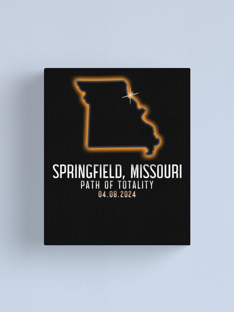 Imagen 1 de 3, Lienzo con la obra Springfield Missouri Totality 4.8.24 Total Solar Eclipse Gear, diseñada y vendida por DynamicDesign.