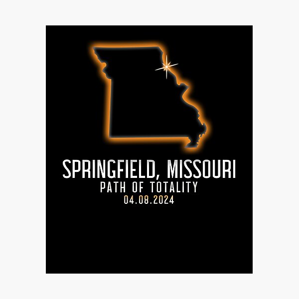 Item preview, Springfield Missouri Totality 4.8.24 Total Solar Eclipse Gear designed and sold by DynamicDesign.