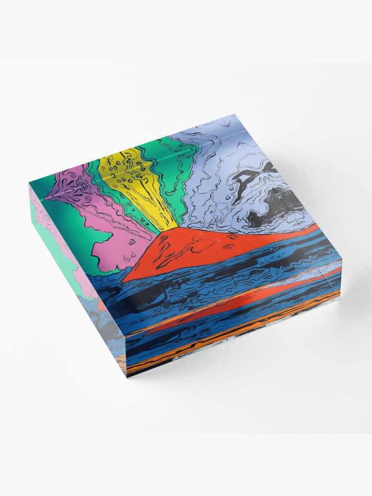 Alternate view of Vesuvius (HQ) Acrylic Block