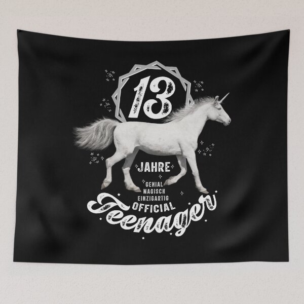 Item preview, 13 Birthday Unicorn  designed and sold by catsandmore.