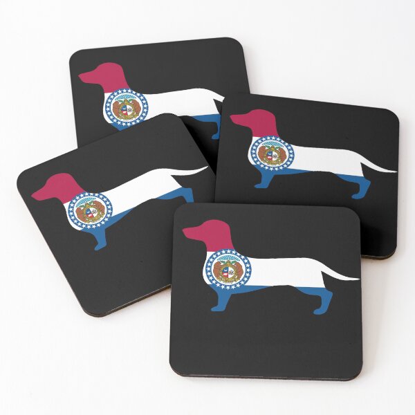 Item preview, Missouri Dachshund Flag designed and sold by Wienerful.
