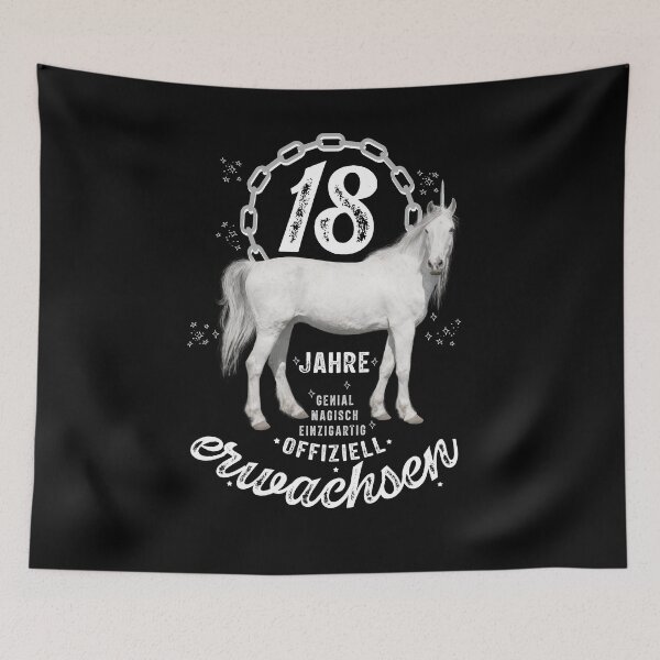Item preview, 18 Birthday Unicorn  designed and sold by catsandmore.